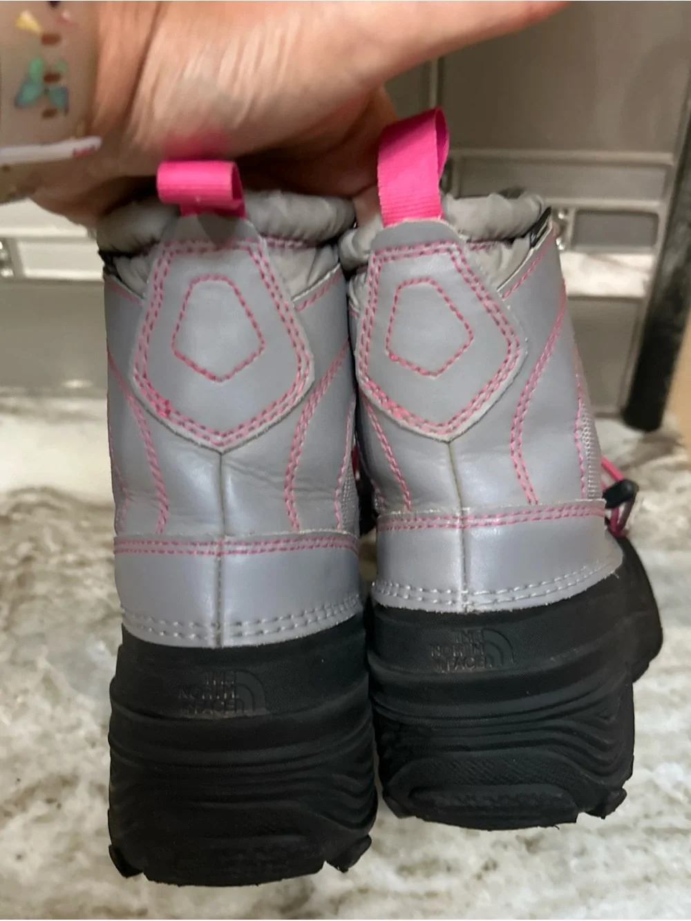 The North Face Girls Sz 12 Snow Alpenglow Winter Boots Removable Lining